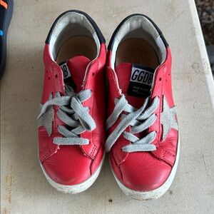 Golden Goose Kids Red Sneakers Size 30